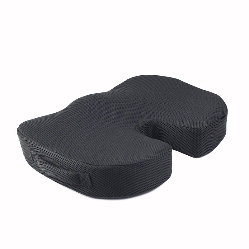 Seat Cushion Pillow for Office Chair - Memory Foam Firm Coccyx Pad - Tailbone, Sciatica, Lower Back Pain Relief - Contoured Posture Corrector for Car, Wheelchair, Computer and Desk Chair